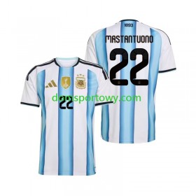 Koszulka Argentyna Franco Mastantuono 22 Domowe Koszulki Piłkarskie World Cup 2026 Krótki Rękaw